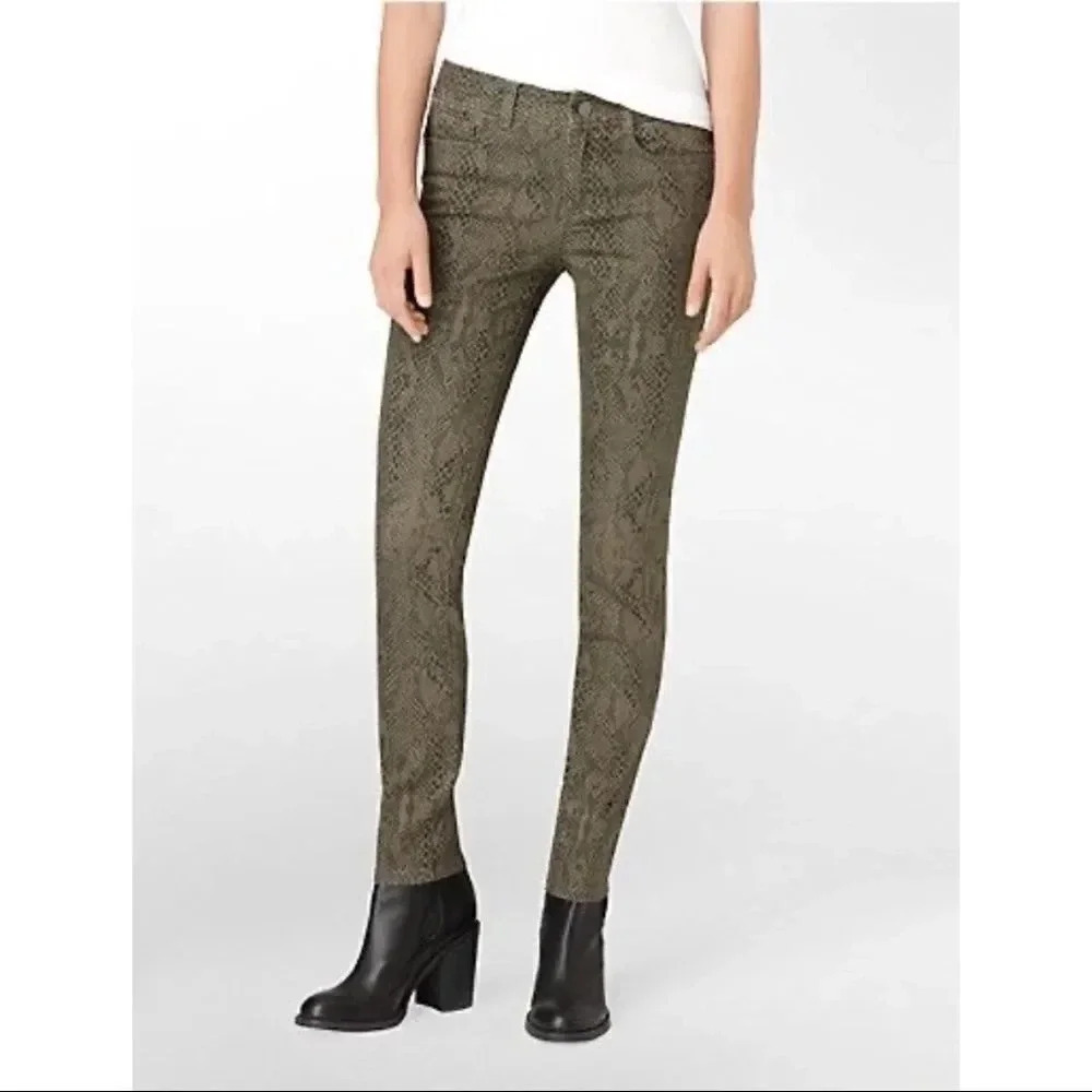 Calvin Klein jeans reptile print skinny